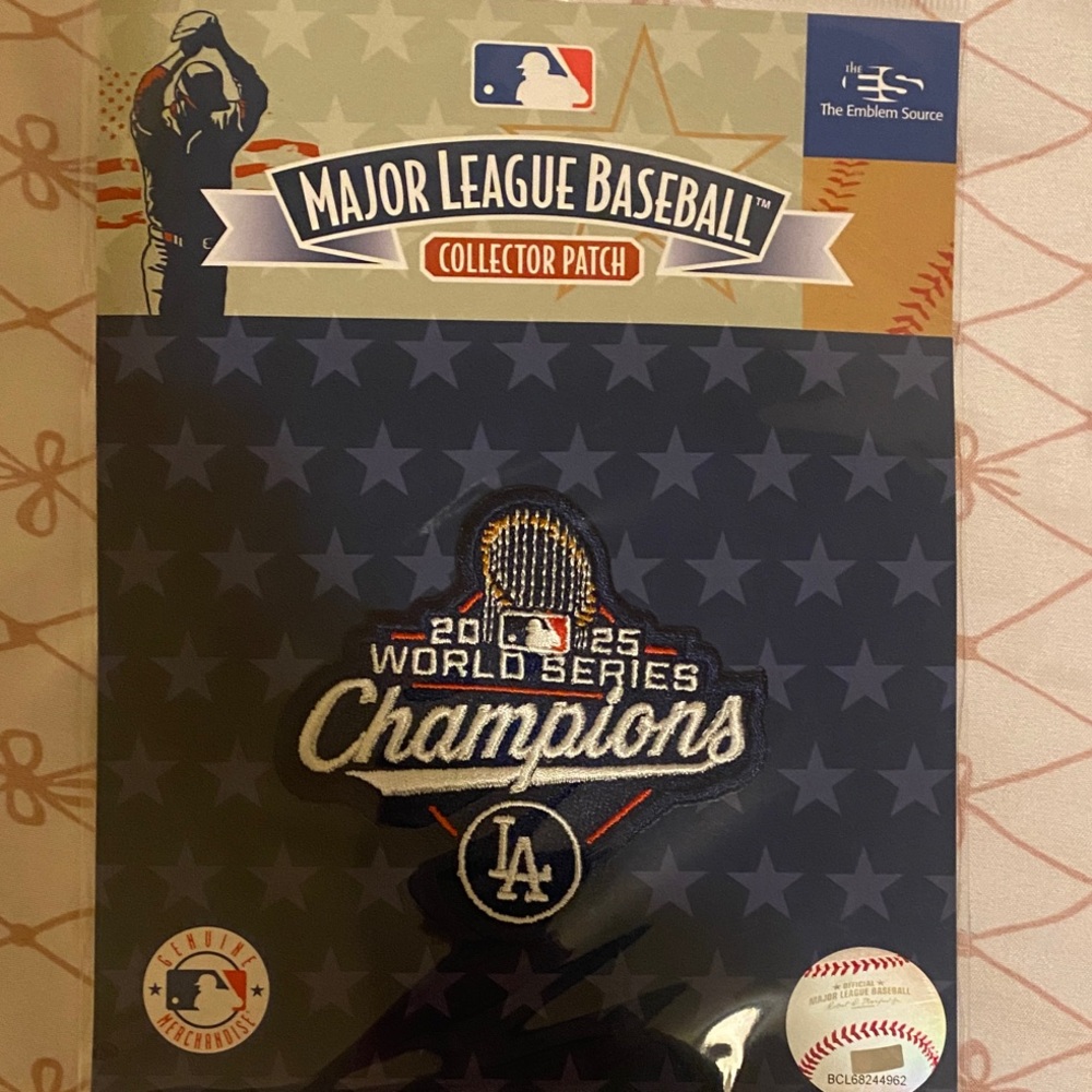 MLB Collector Patch Set with Blue and Gold Accents
